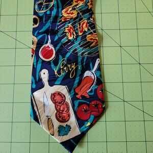 Chef's Barbeque Theme Silk Necktie by Kerry